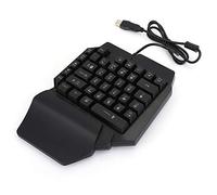 One-Handed Mechanical Gaming Keyboard with Eye-Catching Lighting for PUBG, Increase Integrated Hand Size, USB Wired, for Left-Handed Gamers