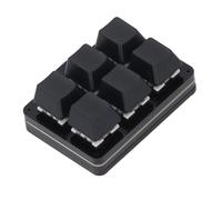 One Handed Mechanical Keyboard, 6 Key Gaming Keyboard, Macro Mechanical Gaming Keyboard with Floating Window and Easy Setting Fully Programmable Keys for Computer