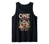 One Happy Dada Camper Tee - 1st Birthday Outdoor Camping Tank Top