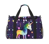 One-Horse Star Print Duffle Bag for Travel,Shoulder Weekender Overnight Handbag, Sports Tote Gym Bag for Men Women