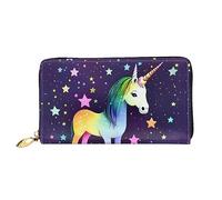 One-Horse Star Women's Long Zipper Wallet, 7.48x4.13 Inches, Comes with Credit Card Slots Inside, Lightweight and Durable.