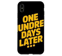 One Hundred Days Later Bold Yellow Meme Minimalist Humor Case for iPhone XS Max