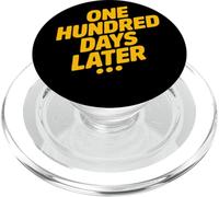 One Hundred Days Later Bold Yellow Meme Minimalist Humor PopSockets PopGrip for MagSafe