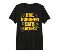 One Hundred Days Later Funny School Celebration Teacher Kids Premium T-Shirt