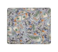 One Hundred Dollar Bills Mousepad Non-Slip Rubber Base Mouse Pad Comfortable Mousemat For Office Pc Travel 25X30Cm