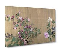 One Hundred Flowers by Yun Shouping Canvas Wall Art Print 30x20 Inch