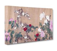 One Hundred Flowers Vol.1 by Yun Shouping Painting Canvas Print | Gallery Wrapped 30mm Frame Wall Art | 30x20 inches | Ready to Hang | Contemporary Floral Picture | Living Room Bedroom Lounge Office