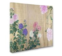 One Hundred Flowers Vol.3 by Yun Shouping Canvas Print | Gallery Wrapped 30mm Frame Wall Art | 20x20 inches | Ready to Hang | Modern Floral Picture | Living Room Bedroom Lounge Office