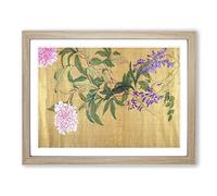 One Hundred Flowers Vol.4 By Yun Shouping Asian Japanese Framed Print | A4 Oak Framed Wall Art | Ready to Hang | Asian Floral Picture | Living Room Bedroom Lounge Office