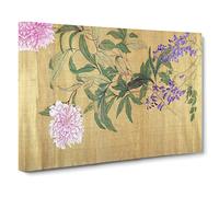 One Hundred Flowers Vol.4 By Yun Shouping Canvas Print | Gallery Wrapped 30mm Frame Wall Art | 30x20 inches | Ready to Hang | Asian Floral Picture | Living Room Bedroom Lounge Office