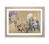 One Hundred Flowers Vol.5 By Yun Shouping Asian Japanese Framed Print | A3 Oak Framed Wall Art | Ready to Hang | Asian Floral Picture | Living Room Bedroom Lounge Office