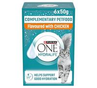 ONE HYDRALIFE Cat Liquid Topper Chicken (6x50g) pack of 8