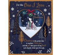 ONE I LOVE at Christmas Festive Xmas Dalmations Luxury Christmas Boxed Handmade Card