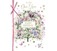 ONE I LOVE Beautifully Boxed Birthday Card from the elegant 'Pizazz' range