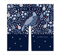 One I Love Partridge & Pear Tree Foiled Christmas Card Woodmansterne Xmas Cards