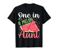 One in a Melon Aunt Birthday Party Matching Family Group T-Shirt