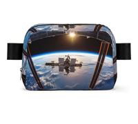One in a Melon Fanny Pack Crossbody Waist Bag Pack Waterproof Mini Belt Bag Bum Hip Bag for Men Women, International Space Station Picture, One Size