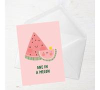 One In A Melon Greetings Card - Large Card
