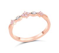 One In A Million 9ct Rose Gold Pink Diamond Ring - 10pts - D7839-L