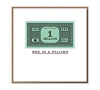 One In A Million. Fun Birthday Card With Actual Keepsake Banknote Inside