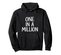 One in a Million Motivational Quote Minimalist Positivity Pullover Hoodie