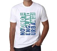 ONE IN THE CITY Men's Graphic T-Shirt London England Urban Since 19 White XXL