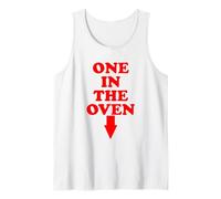 ONE IN THE OVEN - funny vintage 80's tee down arrow design Tank Top