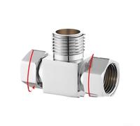 One In Two Out Water Diverter Three Way Connector For Four Way Pipe Fittings Bathroom Kitchen Plumbing System General Application Sturdy Build Simple Setup Efficient Flow Distribution(A-5)