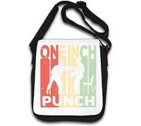 One Inch Punch Vintage Styled Faded Art Shoulder Bag White