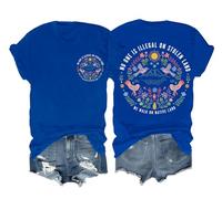 One is Illegal On Stolen Land Shirt Vintage Floral Human Rights Women Men Support Immigration Shirt Royal Blue