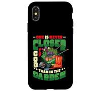 One Is Never Closer To God Than In The Garden Gardening Case for iPhone X/XS