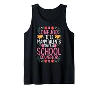 ONE Job Title Many Talents: School Counselor Tank Top