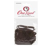 One Knot Hairnet With 2 Comfort Equestrian News and 1 Matching Headband, Dark Brown