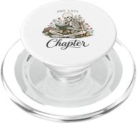 One Last Chapter Skeleton Reading With Flowers PopSockets PopGrip for MagSafe