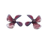 One Left and One Right Hand Four-Blade Full-Immersion Propeller, 60MM, High-Thrust for Fishing Netting Boat and Bait Boat