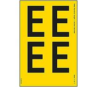 One Letter Sheet - E - 108mm Character Height - 300x200mm - Yell Adhesive Vinyl