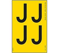 One Letter Sheet - J - 108mm Character Height - 300x200mm - Yell Adhesive Vinyl