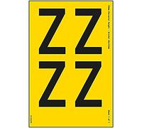 One Letter Sheet - Z - 108mm Character Height - 300x200mm - Yell Adhesive Vinyl