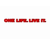 One Life Live It 4x4 Off Road Car Sticker Red