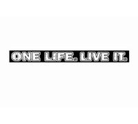 One Life Live It 4x4 Off Road Car Sticker white
