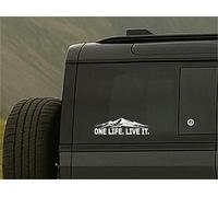 One Life Live It Mountain Accent Vinyl Decals 4x4 Camper Van Caravan Sticker