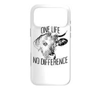 One Life No Difference Vegetarian Veggie Animal Lover Vegan Case for iPhone 17 Pro Max