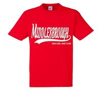 One Life one Club Middlesbrough Tshirt top Football Gift Premium Clothing Black