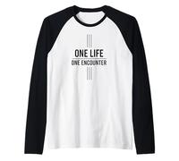 One Life One Encounter Japanese Concept Messag Raglan Baseball Tee