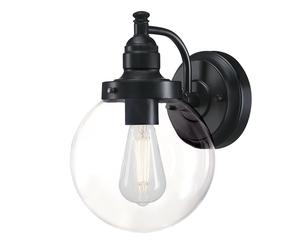 One-Light Outdoor Wall Light Eddystone Globe Clear