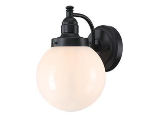 One-Light Outdoor Wall Light Eddystone Globe Opal
