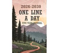 One Line a Day Five Year Journal 2026-2030: 5 Year Memory Book Simple Daily Journaling Vintage Floral Nature Style