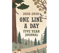 One Line a Day Five Year Journal 2026-2030: 5 Year Memory Book Simple Daily Journaling Vintage Floral Nature Style