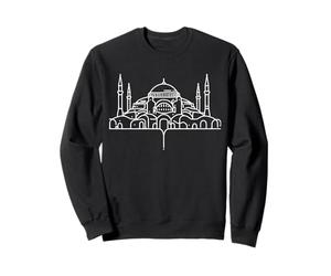 One Line Art Drawing Hagia Sophia Istanbul Sweatshirt