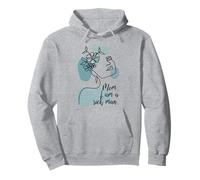 One Line Art Woman Flowers - Mom I Am A Rich Man Feminism Pullover Hoodie